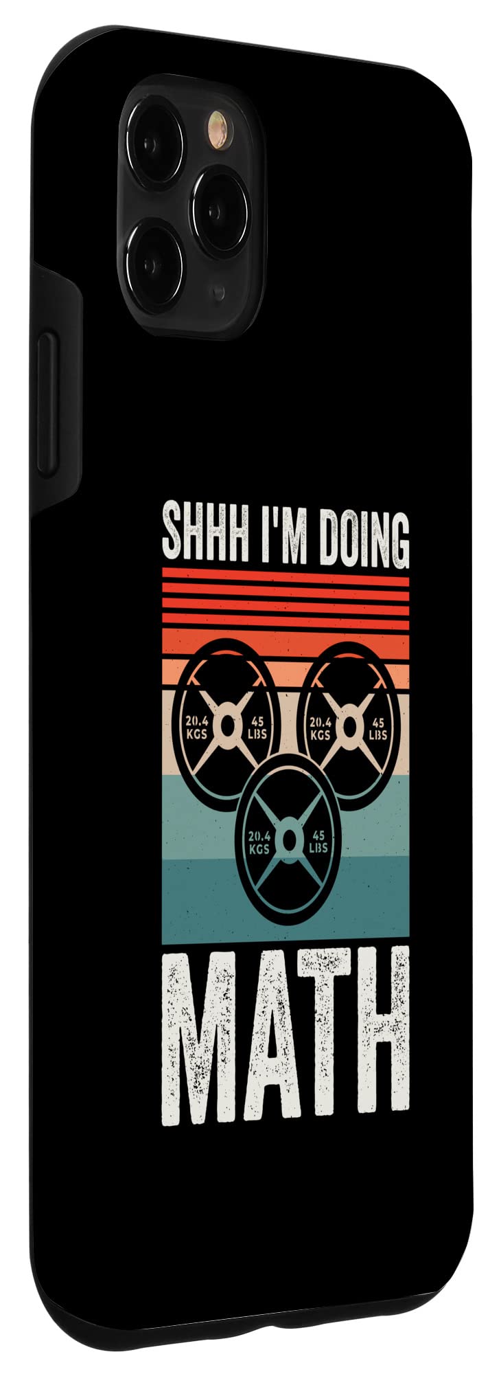 iPhone 11 Pro Max Case for Gym & Workout - Funny Weightlifting Math Design - Perfect for Fitness Enthusiasts & Math Lovers
