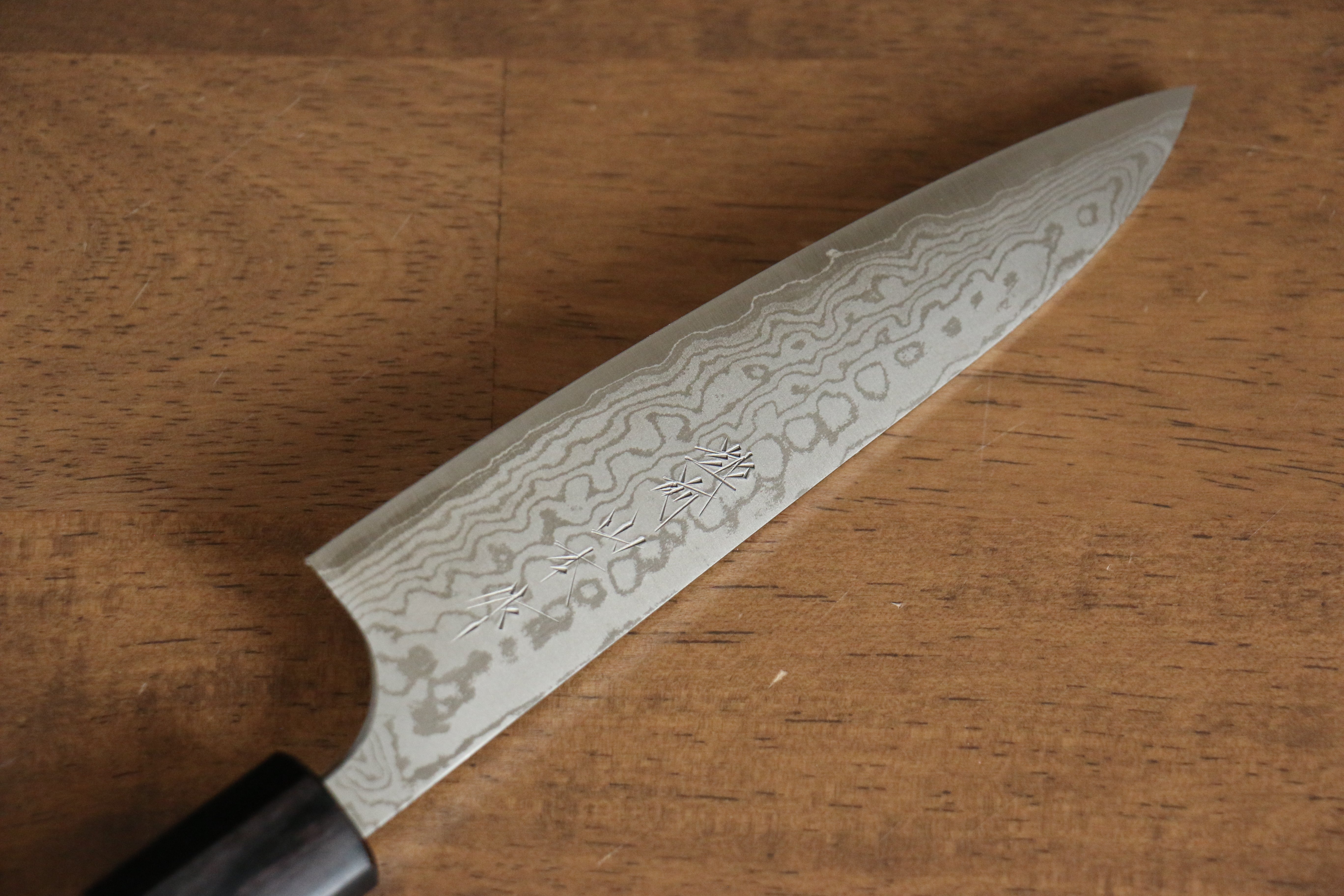 Nao Yamamoto VG10 Damascus Petty Utility Knife 135mm with Walnut Handle - Perfect for Slicing, Peeling & Precision Kitchen Tasks