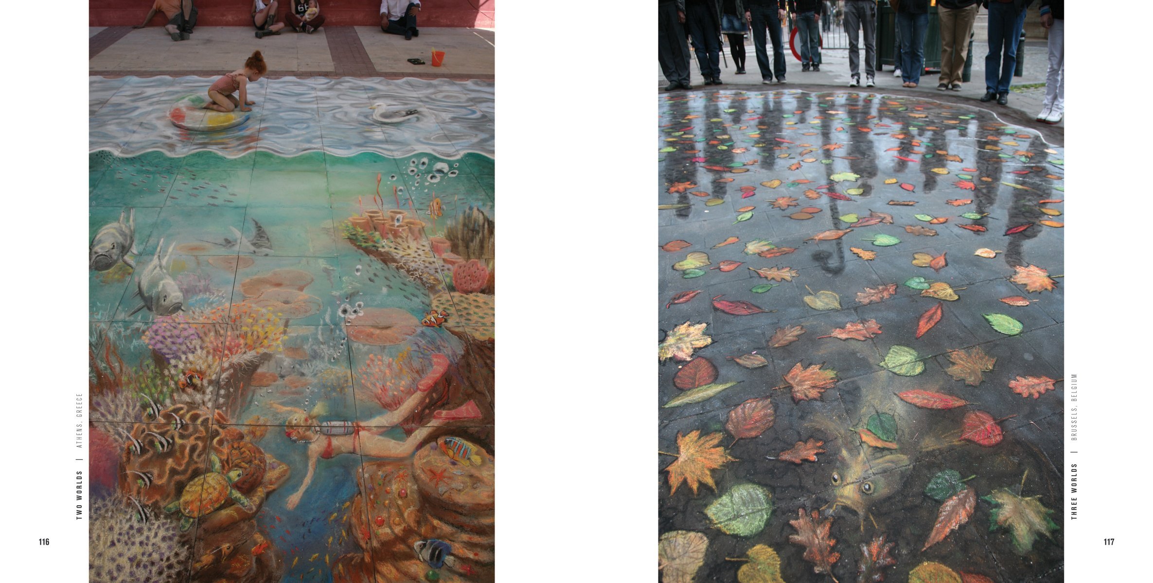 Julian Beever 3D Pavement Chalk Art Book - Stunning Optical Illusion Street Drawings for Artists & Fans - Perfect for Urban Art Inspiration & Home Decor