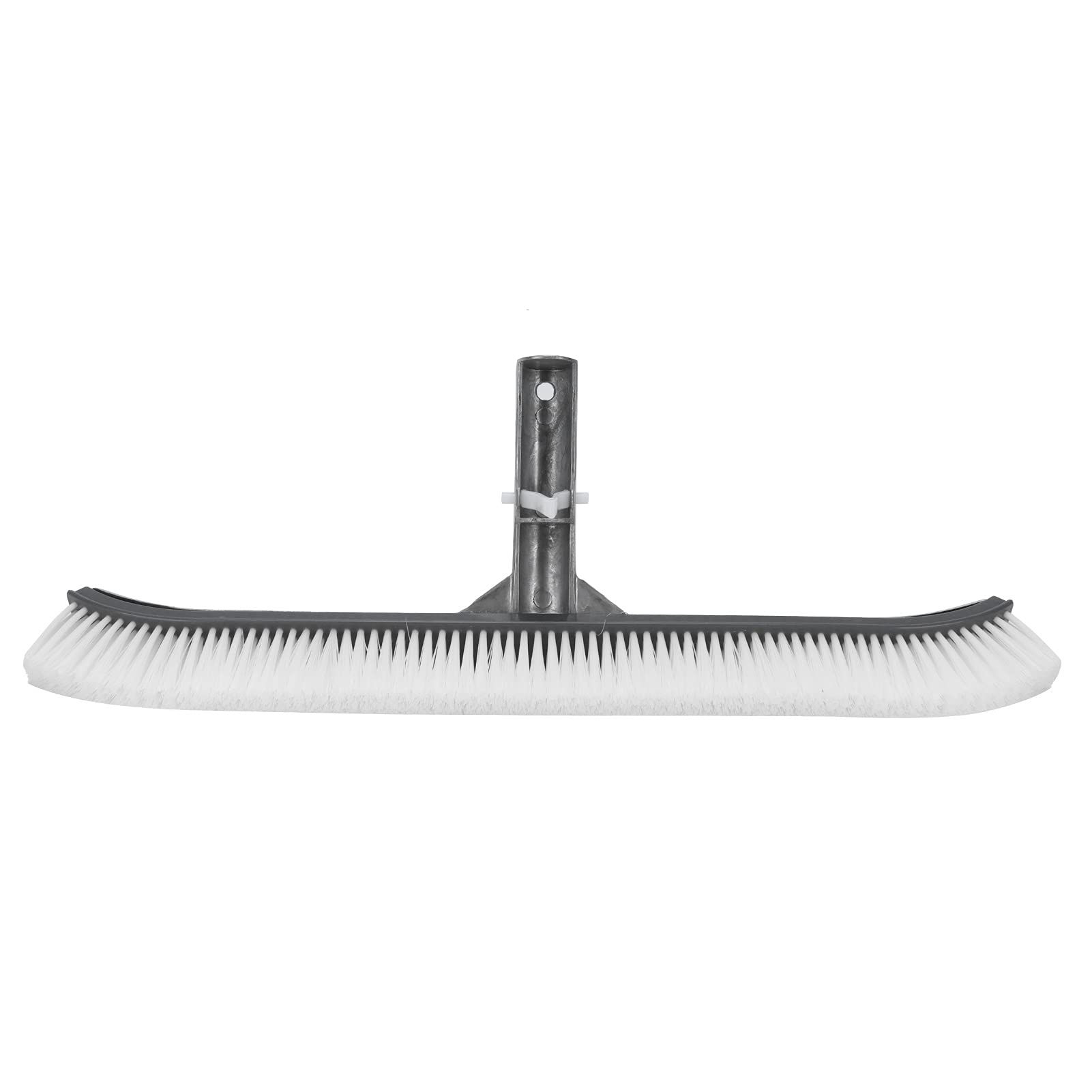 18-Inch Aluminum Pool Brush for Cleaning Pool Walls - Heavy Duty Swimming Pool Cleaning Tool with Durable Bristles - Perfect for In-Ground and Above Ground Pools (Gray)