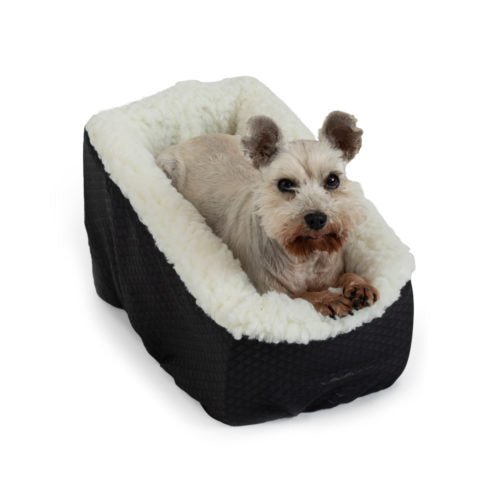 Premium Dog Car Seat for Small & Medium Dogs - Soft & Comfortable Pet Travel Carrier with Safety Strap - Perfect for Road Trips, Vet Visits & Daily Commutes