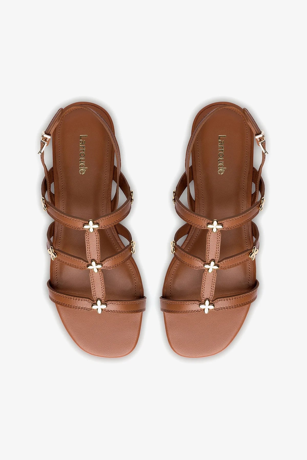Harmony Platform Sandals for Women - Comfortable Leather Casual Shoes in Caramel Brown | Perfect for Summer, Beach, and Everyday Wear