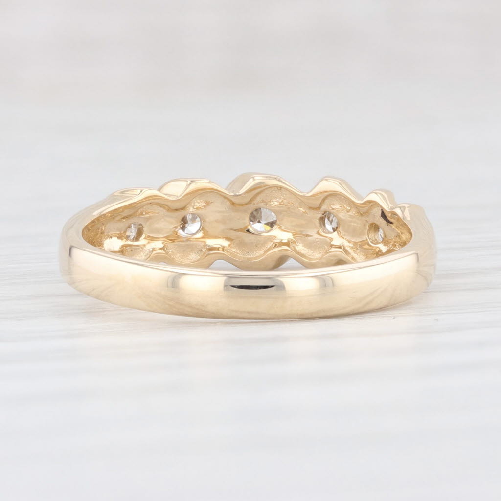 0.47ctw Diamond Wedding Band 14k Gold Size 6.25 - Allison Kauffman Anniversary Ring for Women - Elegant Bridal Jewelry Gift for Wife, Fiancee, Girlfriend - Perfect for Engagement, Proposal, Valentine's Day & Special Occasions