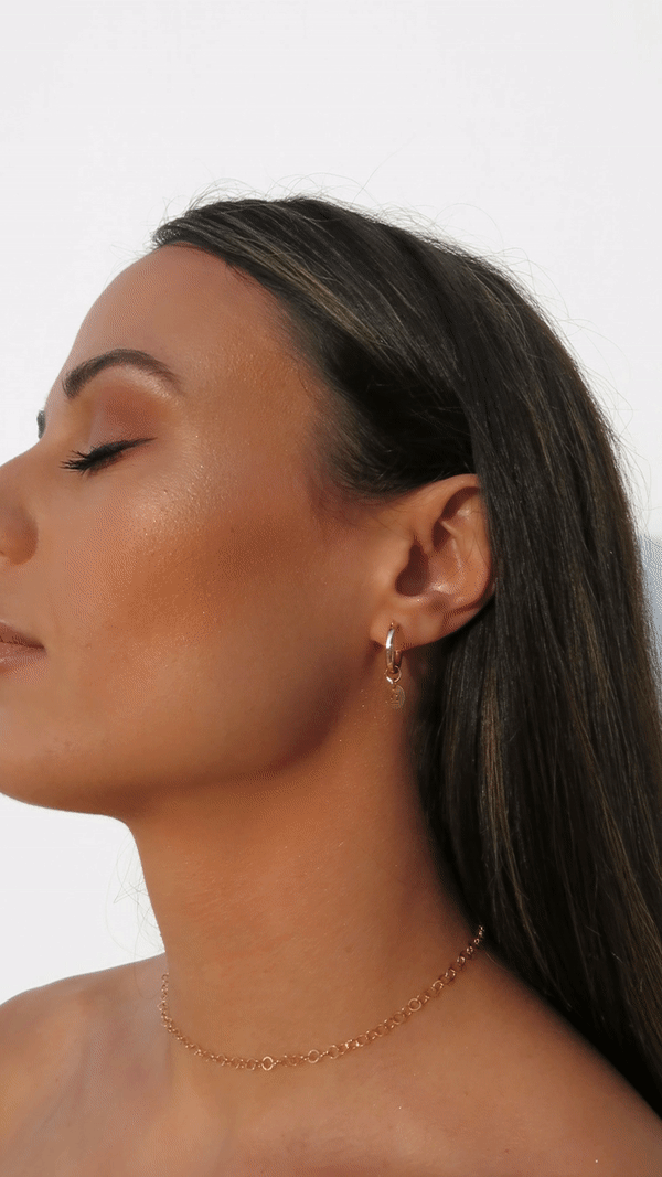14k Yellow Gold Filled Zodiac Thick Hoop Earrings for Women - Perfect for Everyday Wear, Gifts & Special Occasions