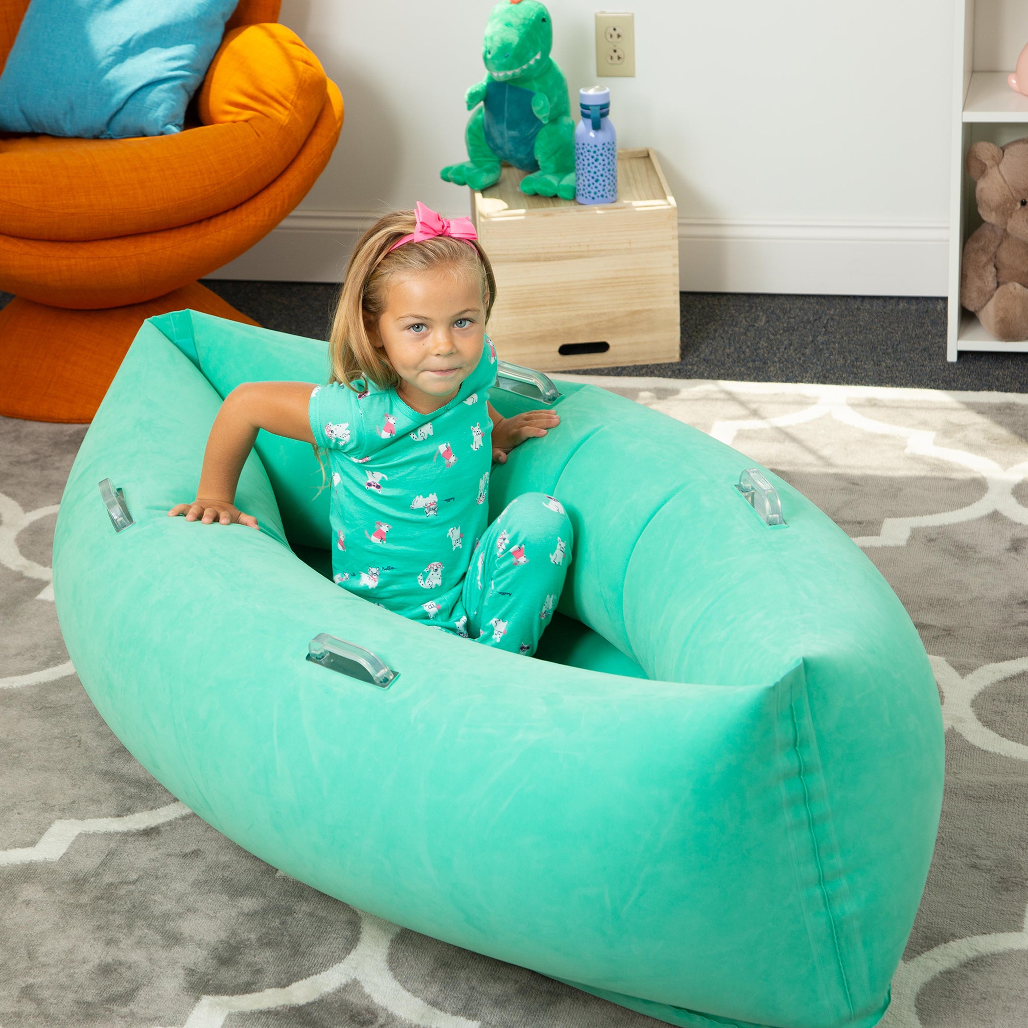 Bouncyband Comfy Huging Peapod Sensory Pod for Kids - Calming Sensory Tool for Autism, ADHD, Anxiety Relief - Perfect for Classrooms, Therapy Rooms & Home Use