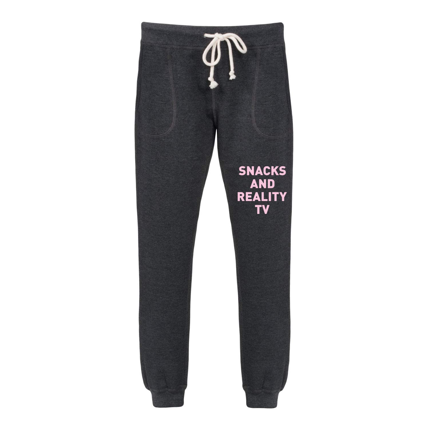 Comfortable Ladies Jogger Pants for Snacking & Binge-Watching - Soft Casual Lounge Pants for Women - Perfect for Relaxing at Home, Running Errands & Reality TV Marathons