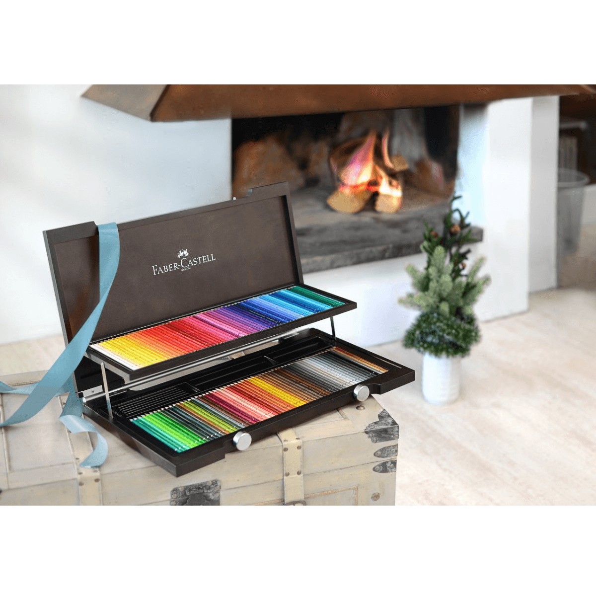 Faber-Castell Albrecht Durer Watercolor Pencils Set of 120 - Premium Artist Colored Pencils in Wooden Case for Professional Drawing, Sketching & Watercolor Painting
