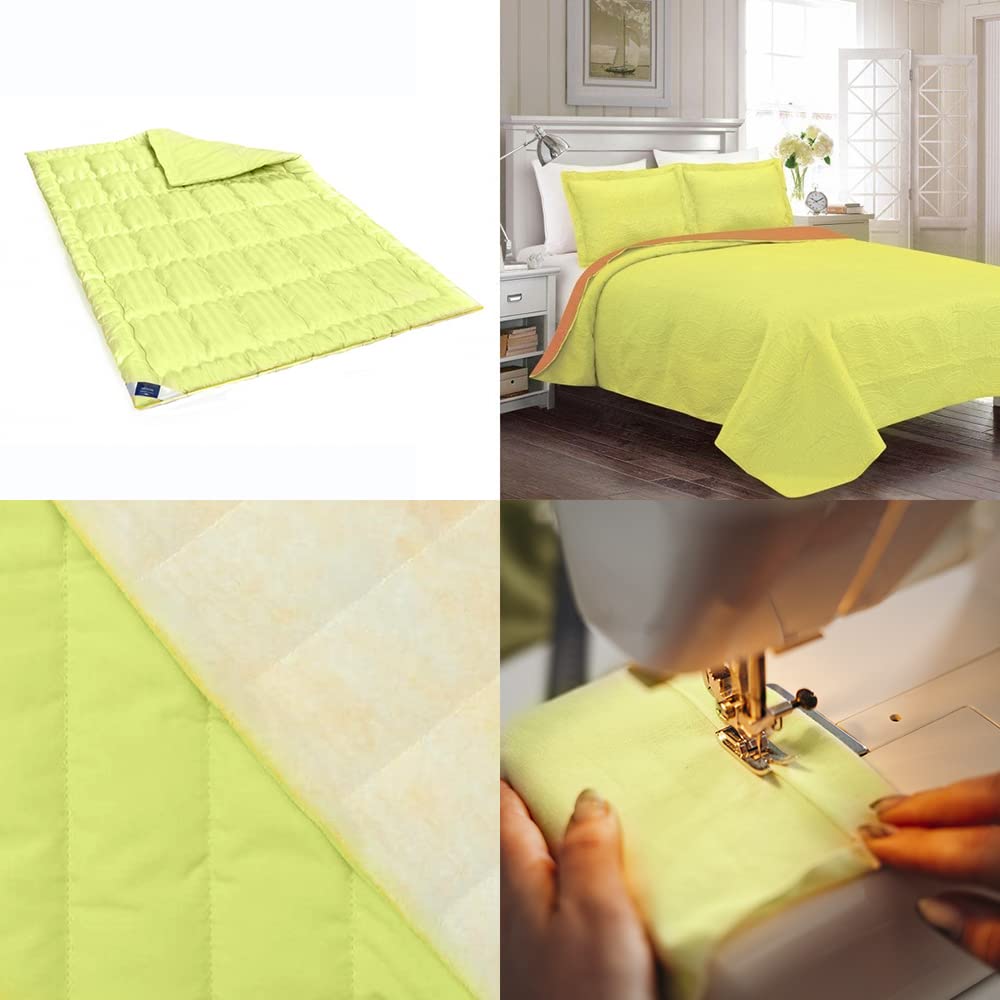 Lakesstory Double Fold Bias Tape - 7/8 Inch x 3 Yards - Lime Green Quilt Binding for Sewing, DIY Crafts & Fabric Edging - Perfect for Quilting, Garment Finishing & Home Decor Projects