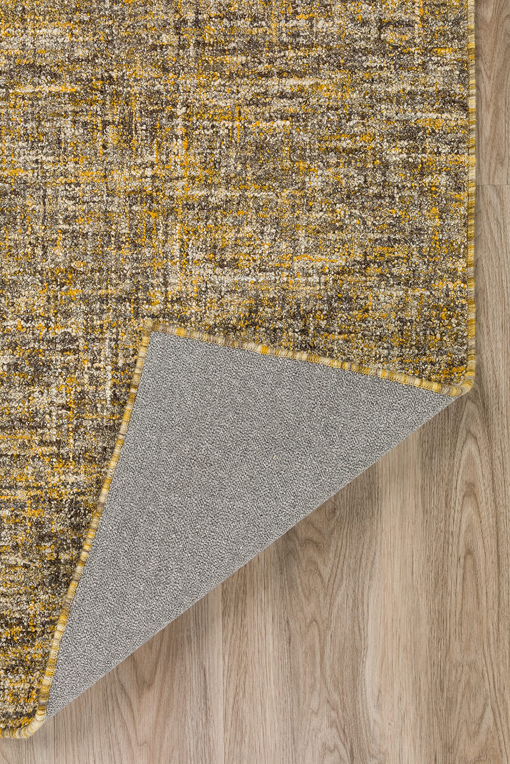 Addison Rugs Winslow AWN31 Gold 8’ x 10’ Rectangle Soft Wool Blend Area Rug - Handmade, Durable & Stain Resistant for Bedroom, Living Room, Dining Room | Perfect for Home Decor, Family Gatherings & Cozy Spaces