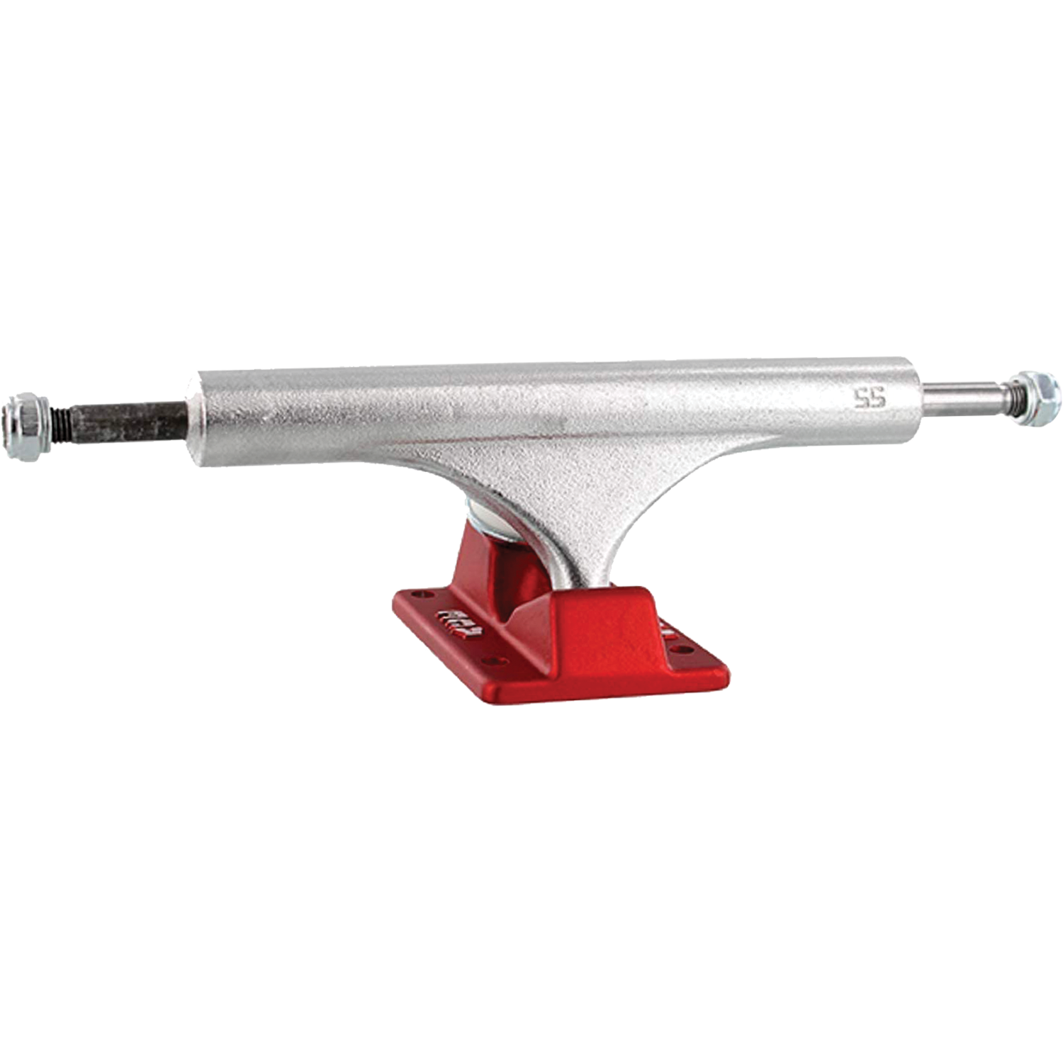 Ace Classic High 55/6.375 Polished Red Skateboard Trucks - Set of 2 - Premium Skateboard Parts for Street & Park Riding - Perfect for Tricks & Grinds