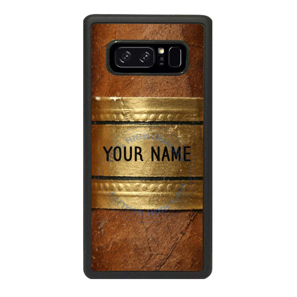 BRGiftShop Personalized Custom Name Cigar Rubber Phone Case for Samsung Galaxy S10 Plus - Durable Protective Cover for Work, Travel & Night Out