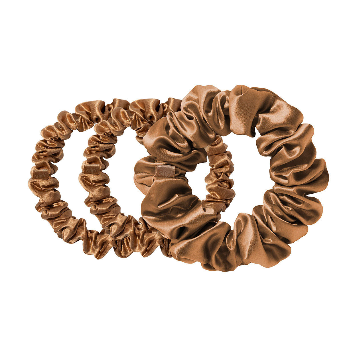 Back to Basics Assorted Scrunchies Hair Ties - Soft Elastic Hair Bands for Women & Girls - Perfect for Workouts, Yoga, School & Everyday Use