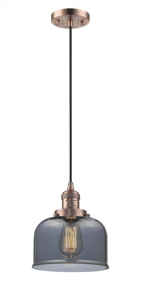 Vintage Dimmable LED Mini Pendant Light with Copper Finish - 1 Light Hanging Fixture for Kitchen Island, Dining Room & Bar Counter | Innovations 201C-AC-G73-LED