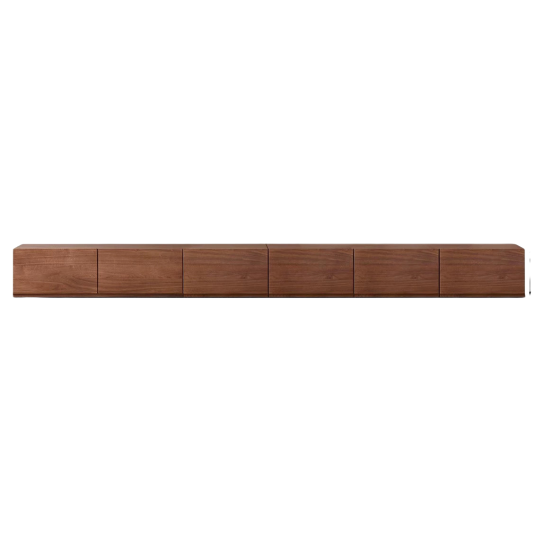 141.7x14.9x13.7 inch/ 360x38x35cm/Rich Dark Walnut color/ Black Walnut TV cabinet