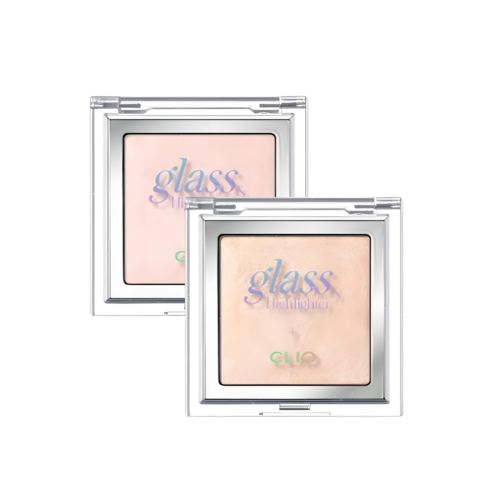 CLIO Glass & Highlighter 5g - Shimmering Face Highlighter Stick for Glowing Makeup | Perfect for Daily Wear, Night Out & Photo Shoots
