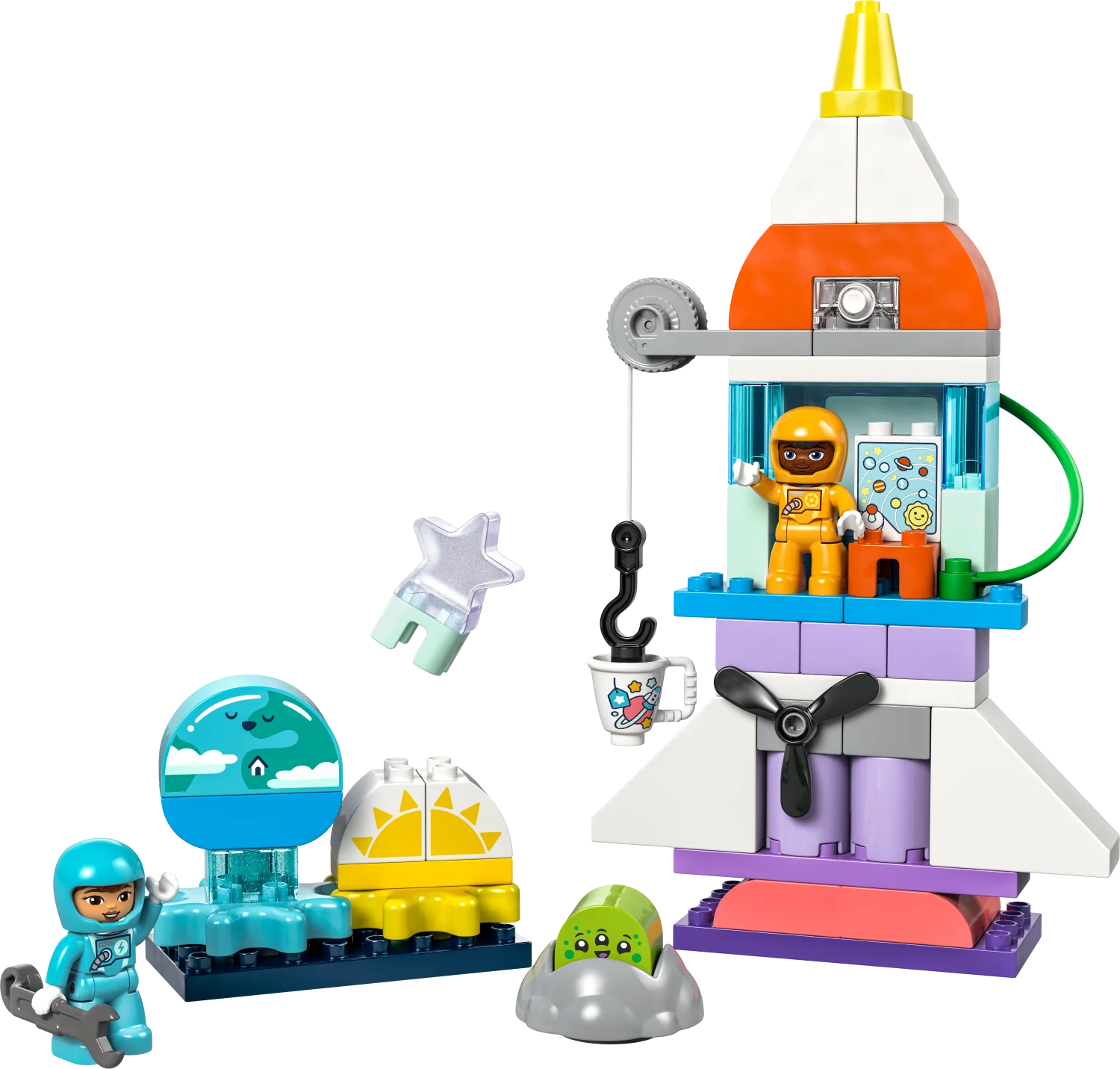 LEGO® DUPLO® 3-in-1 Space Shuttle Adventure Building Blocks - STEM Learning Toy for Toddlers Ages 2-5 - Perfect for Creative Play & Early Childhood Development