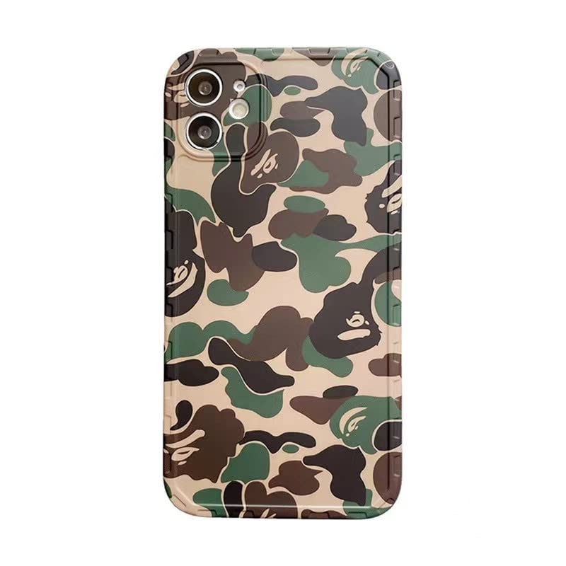 WHOYOULOVE Camouflage Cool iPhone 13 Pro Max Case - Shockproof TPU Leopard Print Camo Cover for Men & Teens | Full Body Protection | Perfect for Outdoor Adventures & Street Fashion