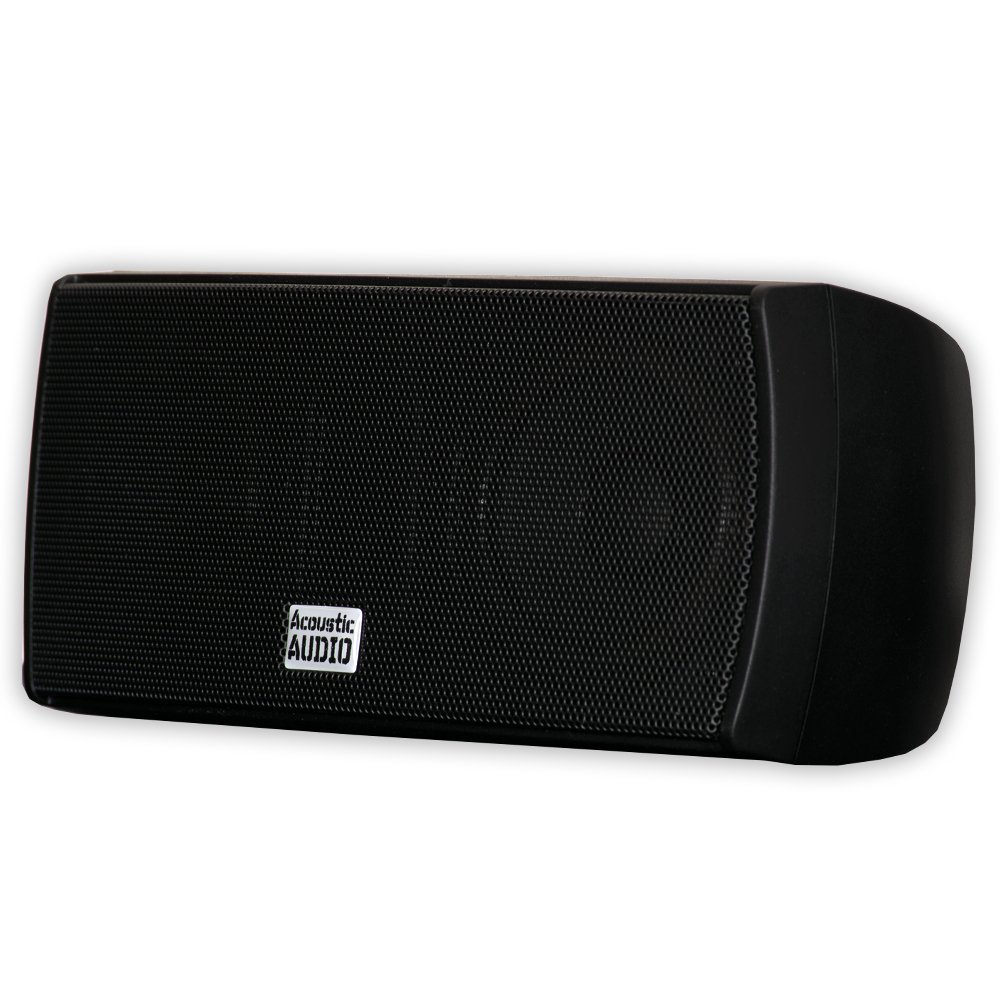 Acoustic Audio AA321B & AA32CB Wall Mountable Indoor Speakers - 7 Piece Home Theater Speaker System for Surround Sound, Movies & Music
