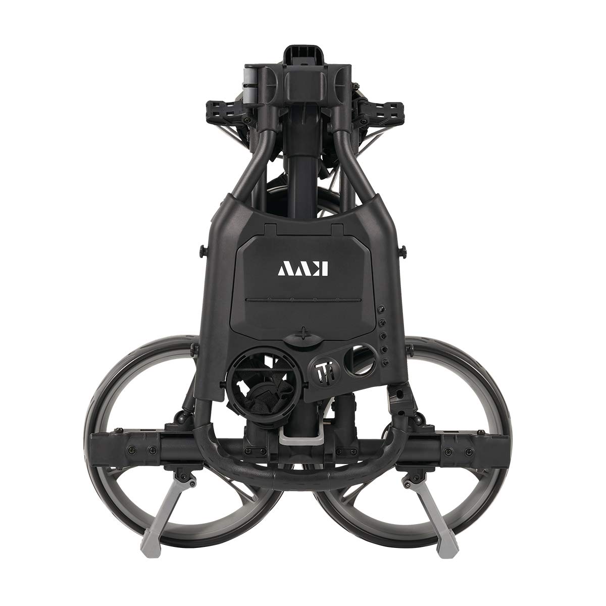 KVV 3-Wheel Compact Flat Folding Golf Push Cart - Lightweight Aluminum Frame for Easy Transport & Storage | Perfect for Golfers & Course Use