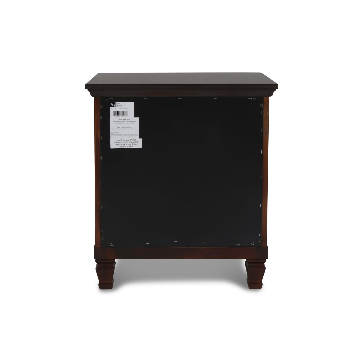 Tamarack Wood 2-Drawer Nightstand - Classic Brown Cherry Bedside Table for Bedroom | Rustic Wooden Nightstand with Storage Drawers | Perfect for Small Spaces & Apartment Living