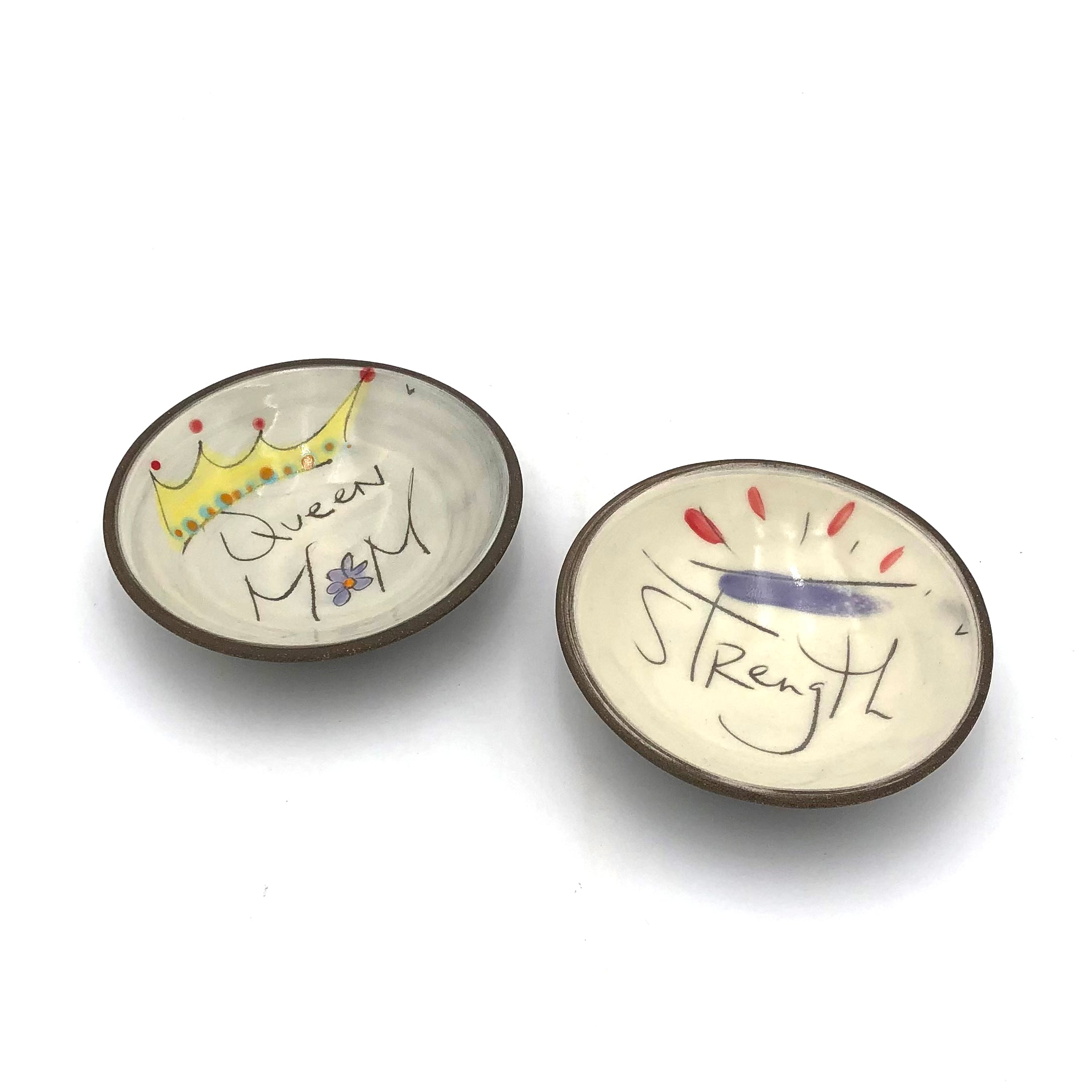 ZPOTS & Vnoelle Mini Ring Bowl - Assorted Stylish Designs for Jewelry Storage - Perfect for Bathroom, Bedroom, and Vanity Organizer