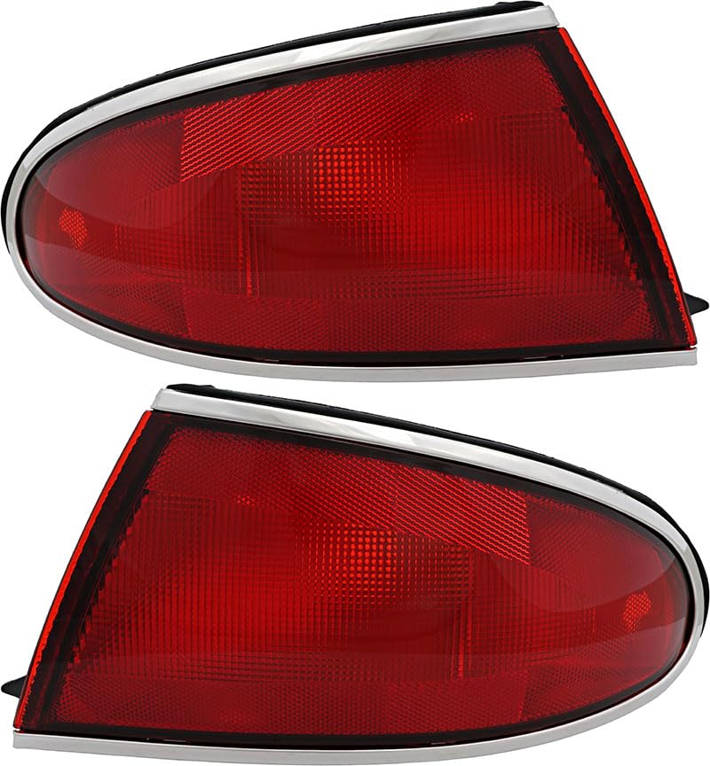 Buick Century Tail Lights Lamps Set - Compatible with 1997-2005 Models - Driver & Passenger Side Replacement - Perfect for Night Driving and Enhanced Vehicle Safety
