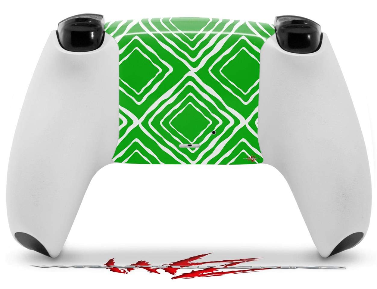PS5 DualSense Controller Skin Wrap - Wavey Green for Gaming & Protection