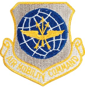 Air Mobility Command Patch - Military Embroidered Badge for Uniforms & Collectors | Perfect for Air Force Gifts, Cosplay & Memorabilia