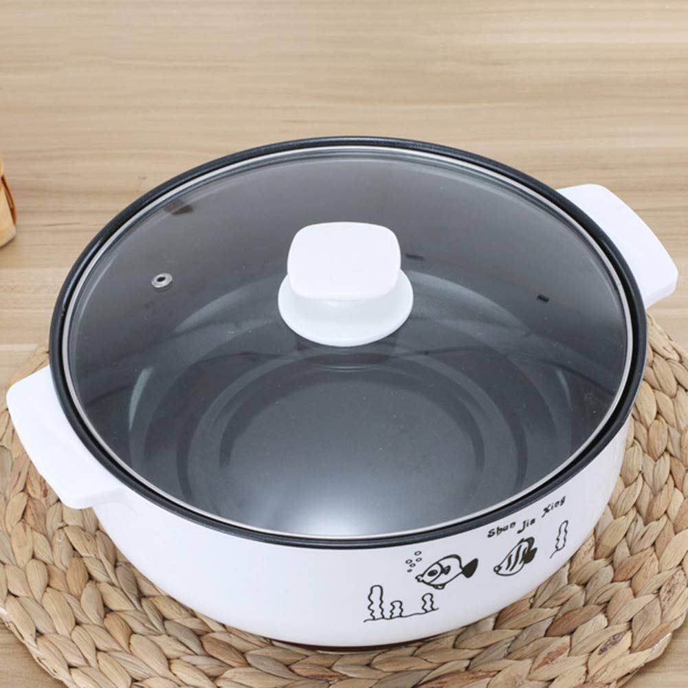 Non-Stick Electric Skillet - Multi-Function Electric Hot Pot with Double Handles, Stainless Steel Electric Cooker for Home Cooking, Boiling, Steaming & Frying | Perfect for Family Meals, Parties & Dorm Use