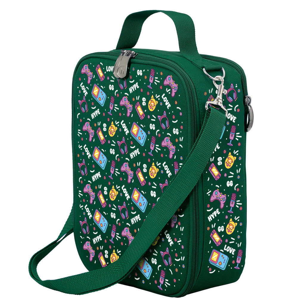 Pixel Chick Large Insulated Lunch Bag for Women & Men - Reusable Cooler Tote for Work, School, Picnics & Outdoor Activities