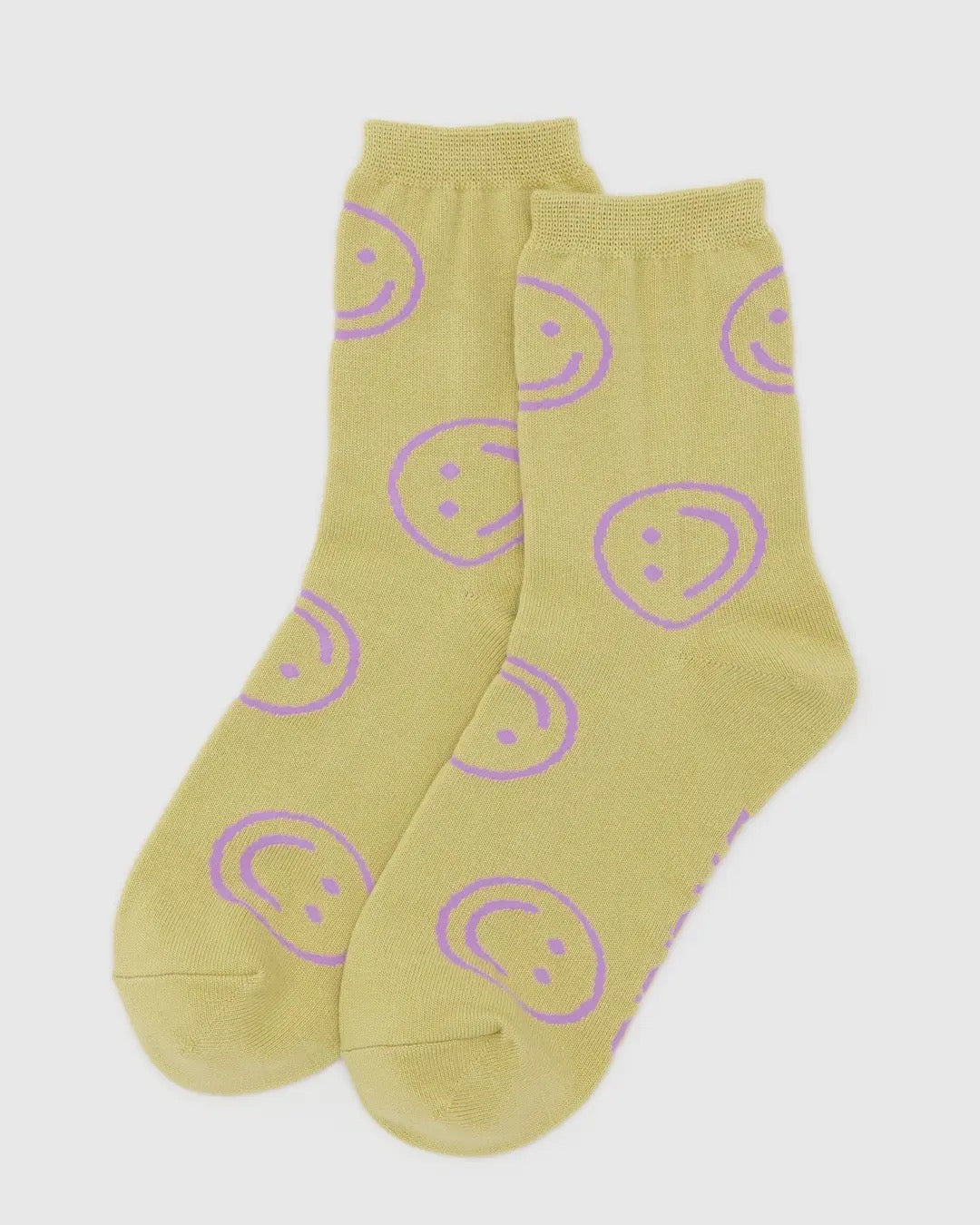 Happy Straw Print Crew Socks - Soft Cotton Casual Socks for Men & Women - Perfect for Everyday Wear, Gym, Running & Outdoor Activities