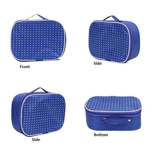 2-Piece Vanity Box Set & 3-Piece Makeup Organizer Kit - Multicolor Travel Cosmetic Pouch & Multipurpose Storage Case | Perfect for Travel, Home Organization & Beauty Essentials
