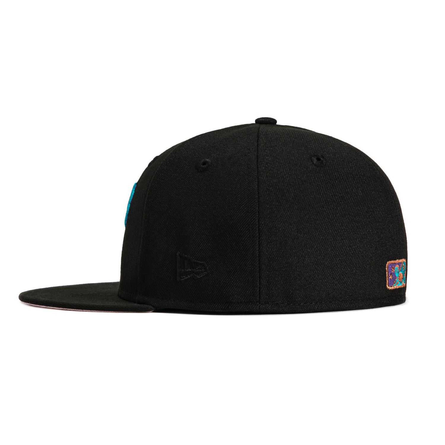 New Era 59Fifty Reno Aces 25th Anniversary Patch Hat - Black, Teal & Purple Adjustable Baseball Cap for Men & Women | Perfect for Baseball Games, Sports Events & Casual Streetwear Fashion