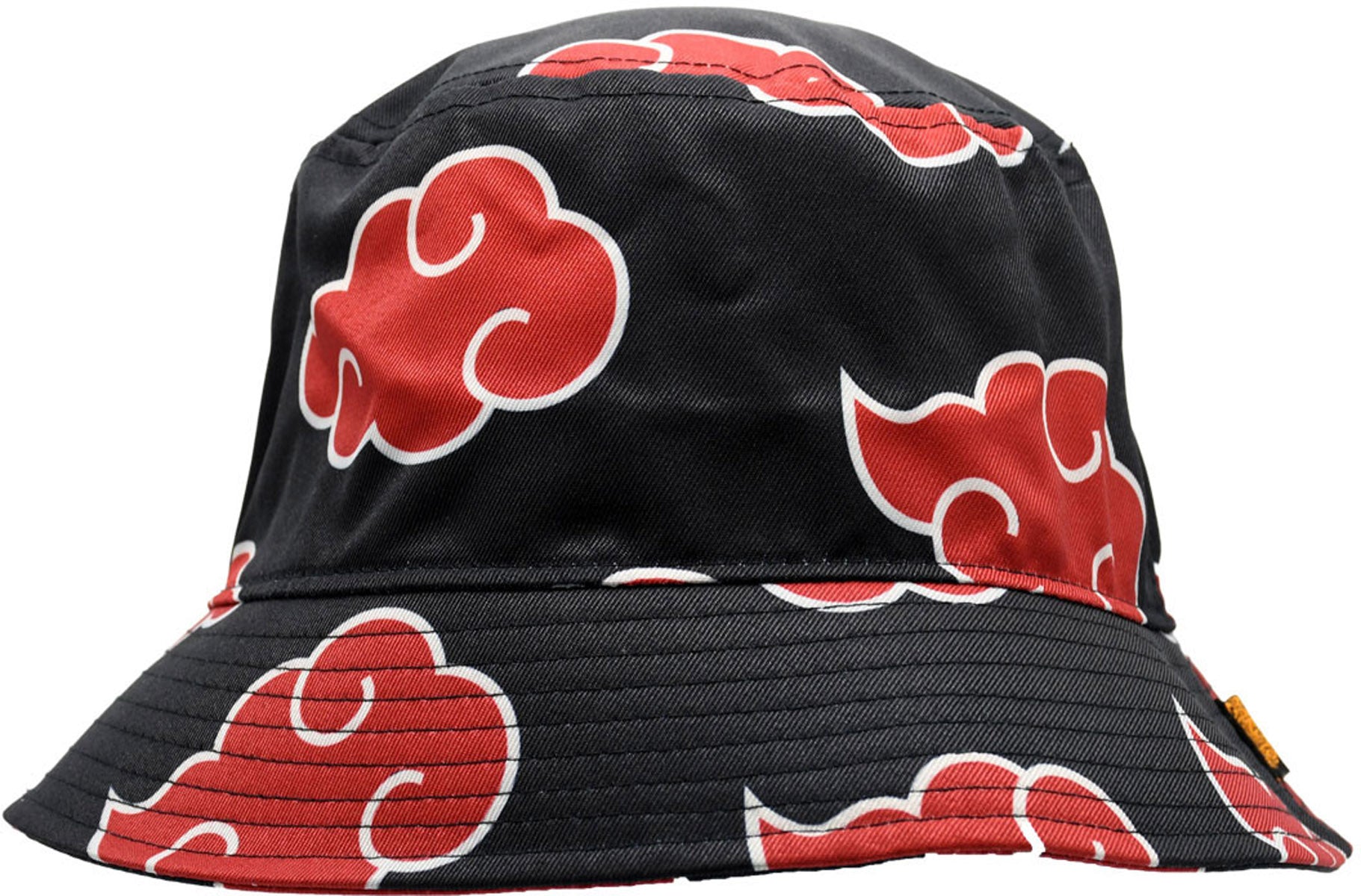 Naruto Cloud Black Bucket Hat - Anime Cosplay Sun Hat for Men & Women - UV Protection Outdoor Casual Hat for Beach, Hiking, and Daily Wear