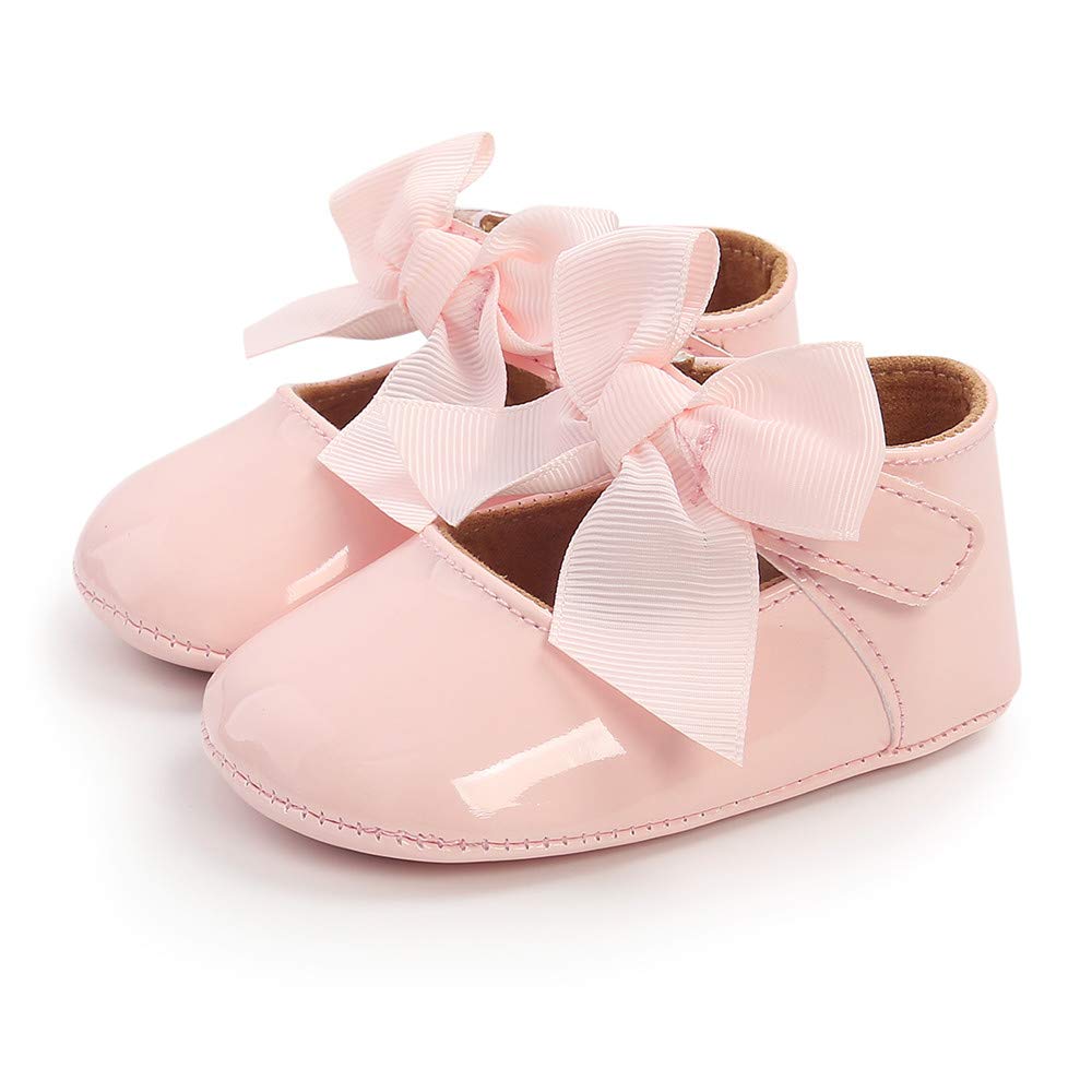 **Baby Girl Shoes Soft Sole Mary Jane Flats for Infant Toddler - First Walking Shoes, Prewalkers, Crib & Wedding Dress Shoes - Perfect for Special Occasions & Everyday Play**