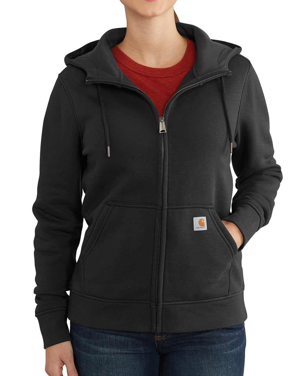 Carhartt Women's Zip-Up Hoodie - Fleece Lined Pullover for Work, Outdoor & Casual Wear | Warm & Comfortable Winter Sweatshirt