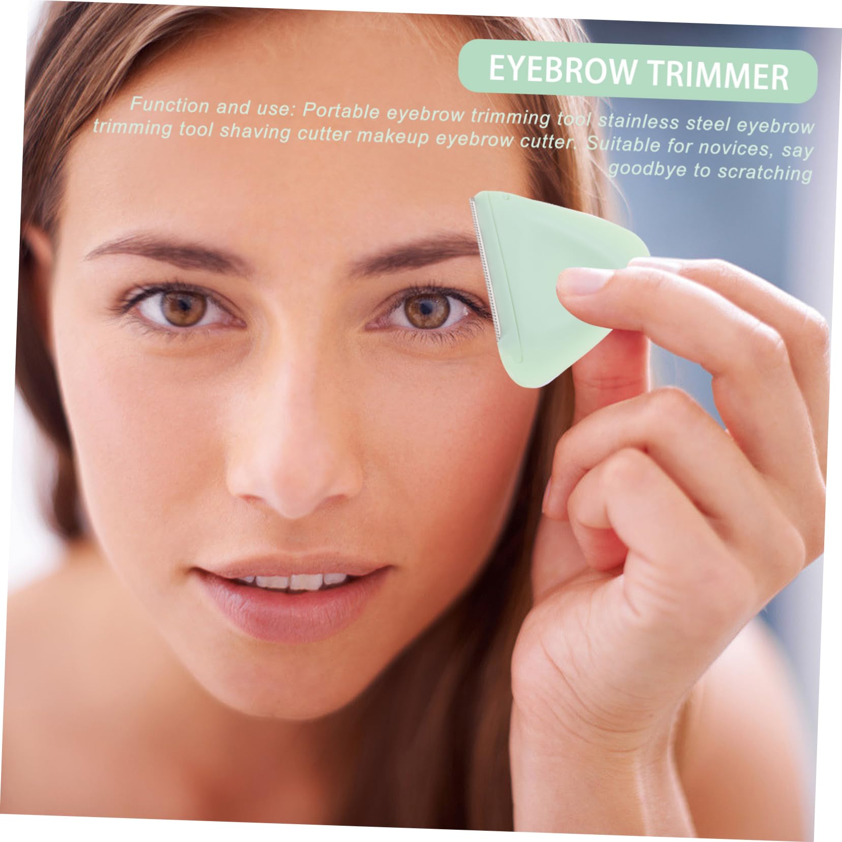 Beaupretty Eyebrow Trimmer & Shaper Set - 4 Stainless Steel Eyebrow Razors for Facial Hair Removal, Painless & Travel-Friendly - Perfect for Eyebrow Shaping, Upper Lip & Peach Fuzz Removal at Home or On-The-Go