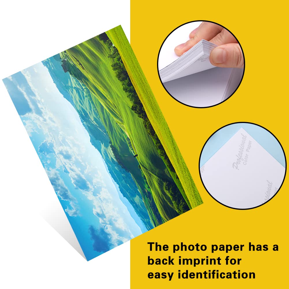 200 Sheets 4x6 Inch Glossy Photo Paper for Inkjet Printers - 180 GSM High-Quality Printer Paper for Photos, Flyers, Calendars & Birthday Banners | Perfect for Home Printing, Scrapbooking & DIY Projects