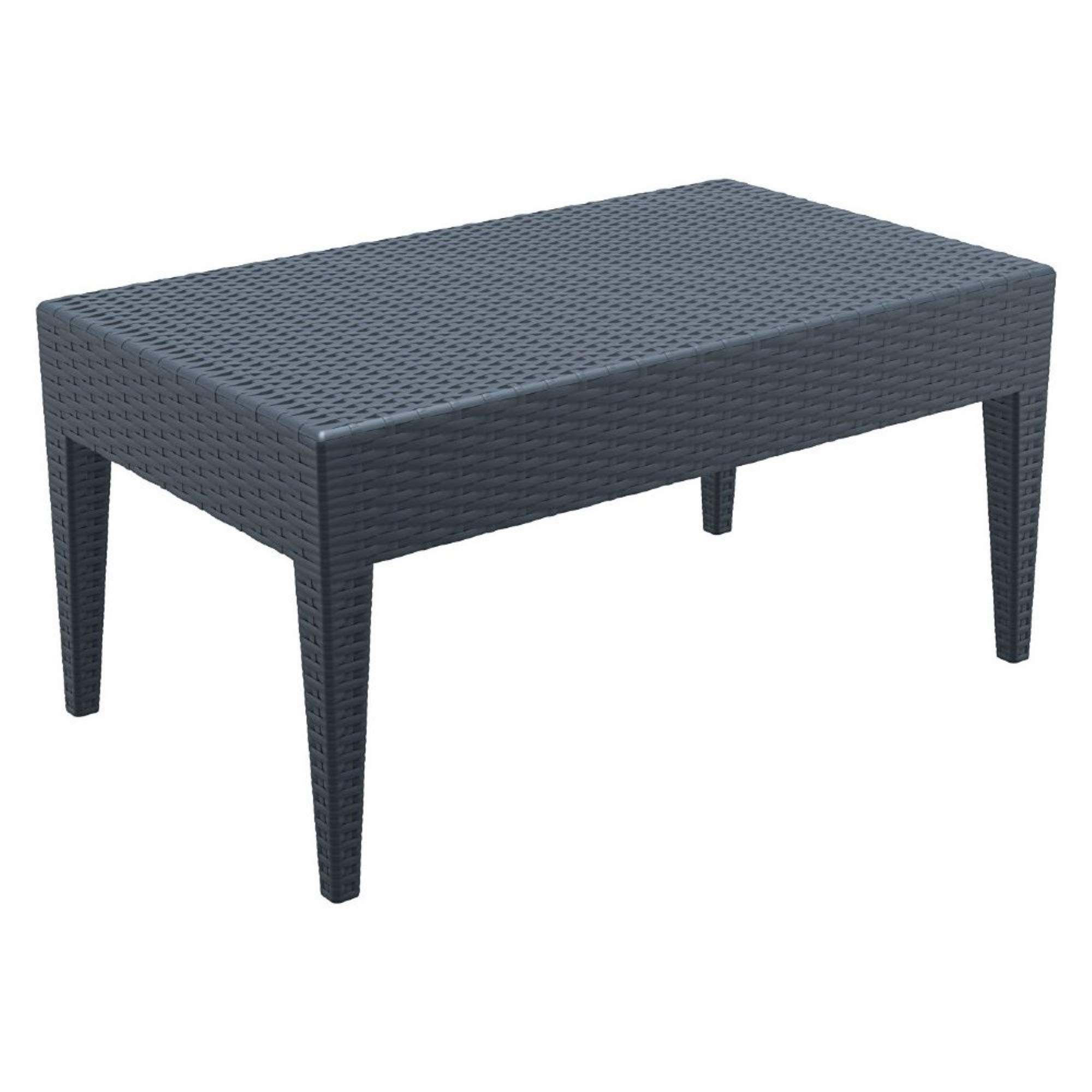 Compamia Miami Dark Gray Coffee Table - Commercial Grade, Durable & Stylish for Living Room, Office, or Restaurant Use