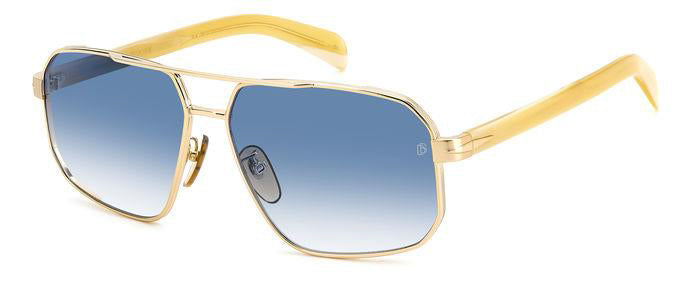David Beckham DB7102/S Men's Sunglasses - Polarized UV Protection Aviator Style for Driving, Outdoor & Fashion