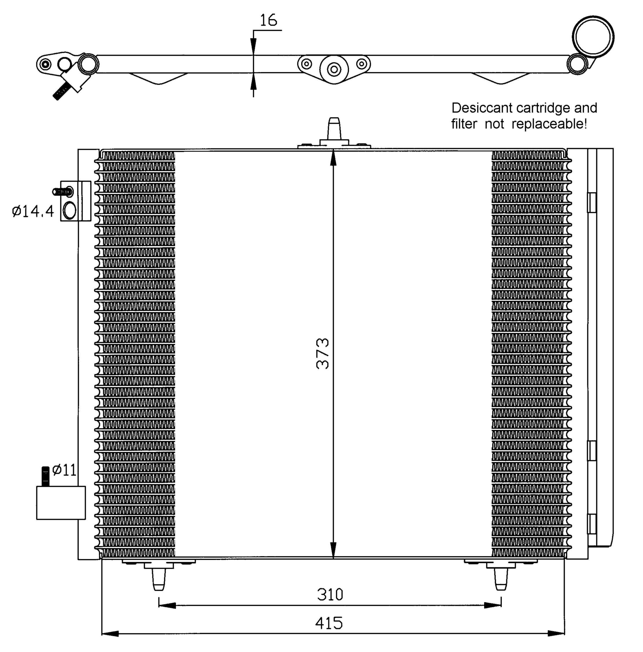 High-Efficiency 35405 AC Condenser for Automotive Air Conditioning Systems - Perfect for Car AC Repair & Cooling Performance Enhancement