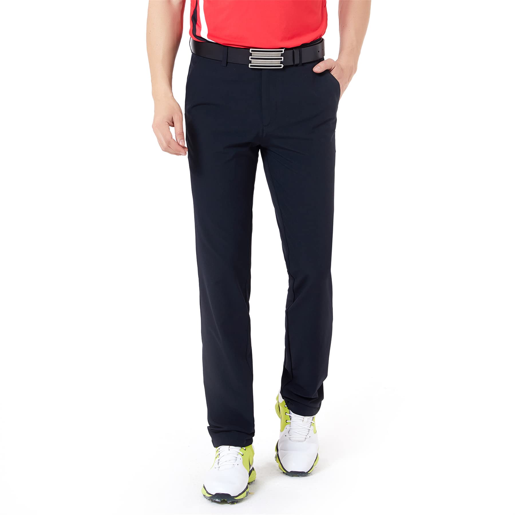 OCLUNLC Men's Golf Pants - Quick Dry, Breathable & Stretch Slim Fit for Comfort - Lightweight Sports Trousers for Golfing, Running & Outdoor Activities