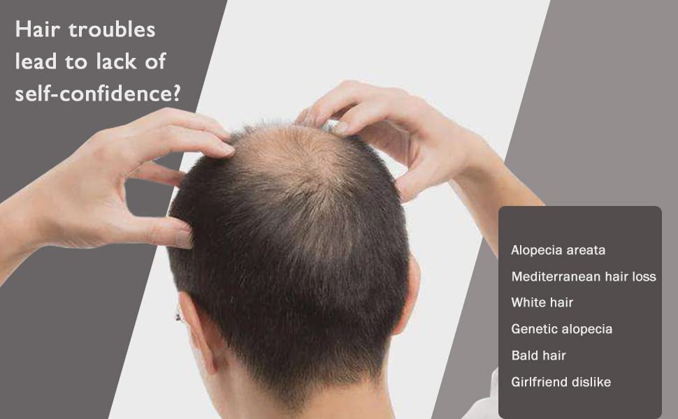 Premium Soft Thin Skin Human Hair Toupee for Men - 0.06mm V-Looped European Hair System (8x10 Inches, Off Black 1B) - Natural Looking Hair Replacement for Daily Wear & Special Occasions