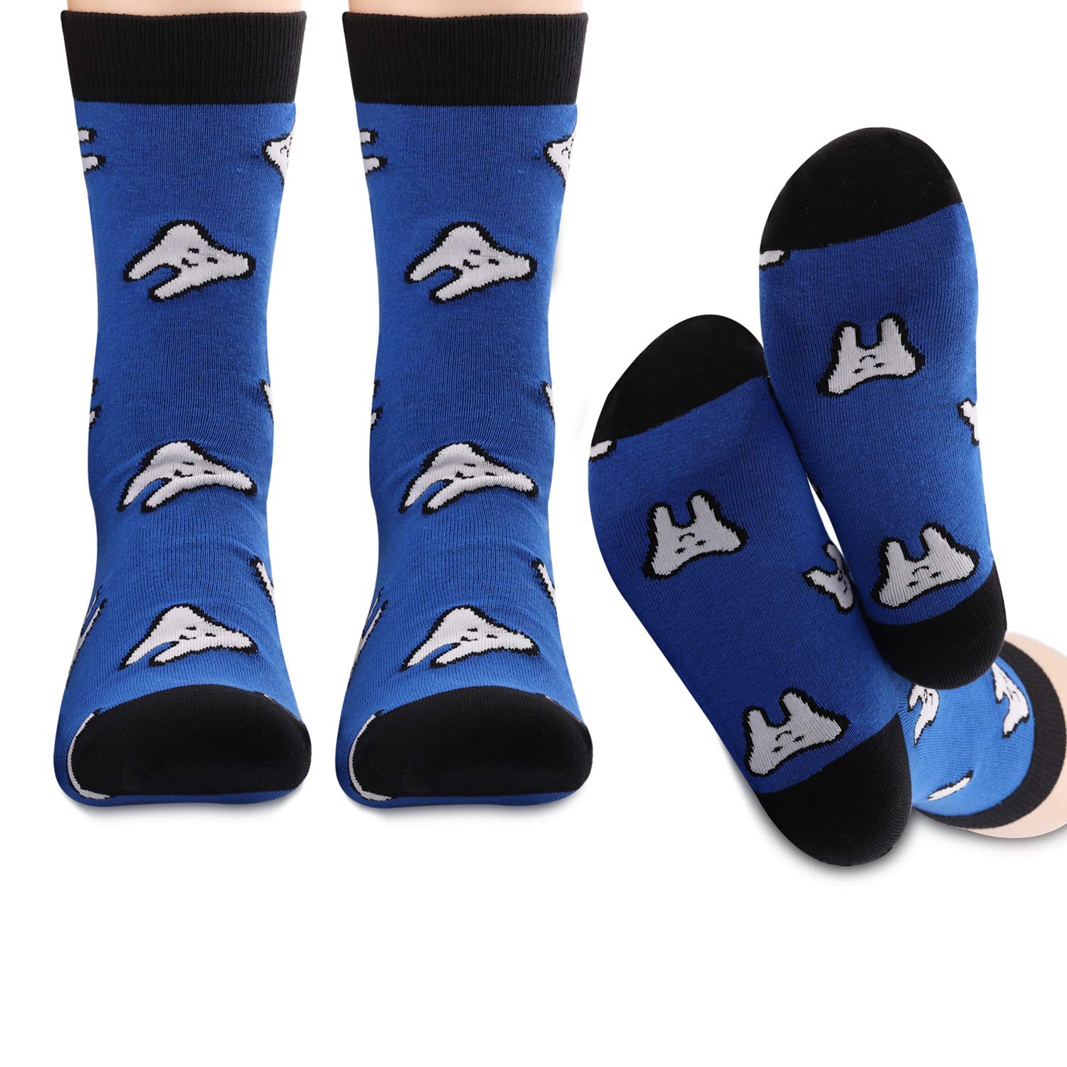 Happy Teeth Socks for Dentists - Fun Dental Hygienist & Assistant Gifts - Novelty Socks for Dental Professionals (Perfect for Clinics, Appreciation Gifts & Funny Work Accessories)