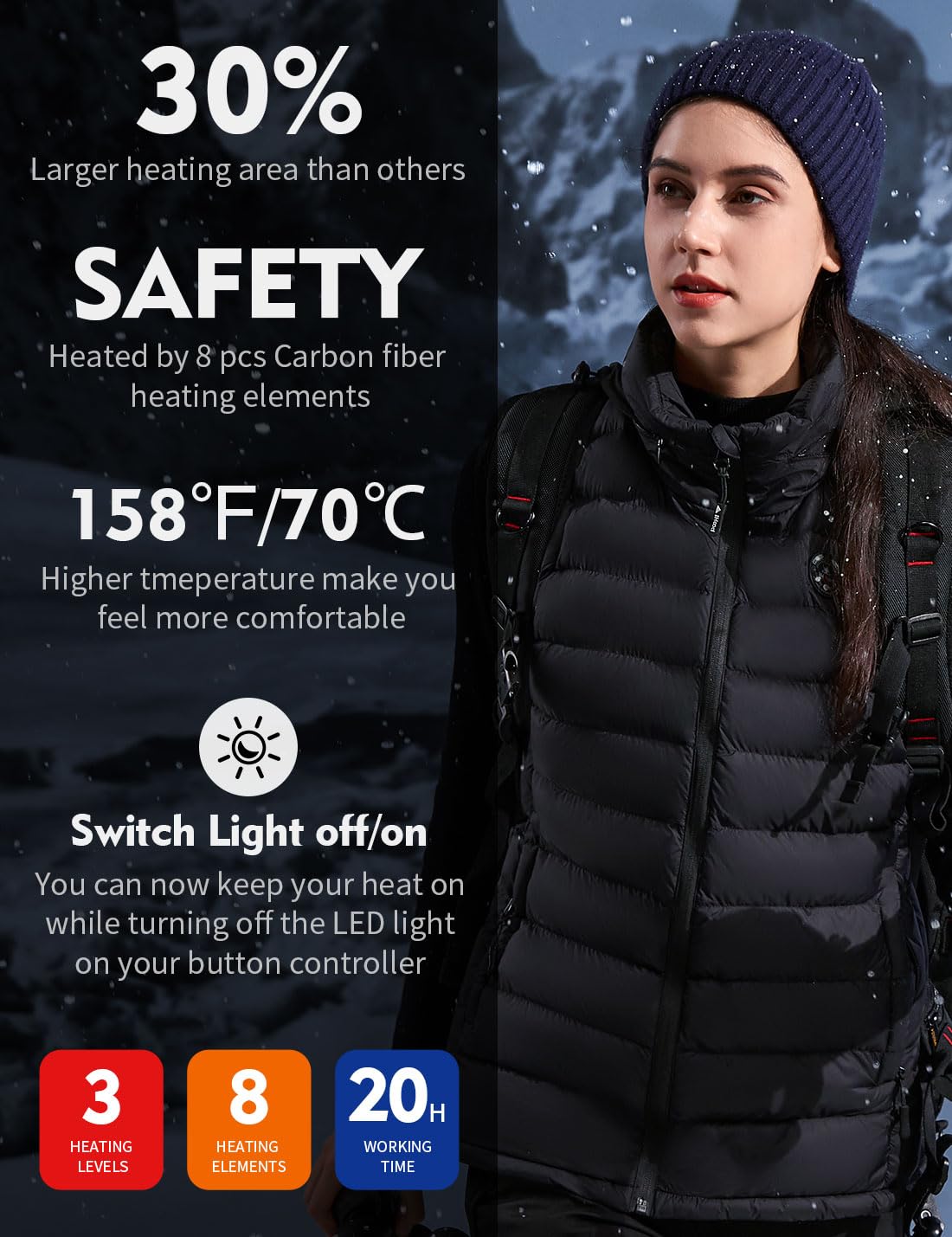 iHood Women's Modern Hooded Jacket - Lightweight Waterproof Windbreaker for Outdoor Activities, Hiking & Travel