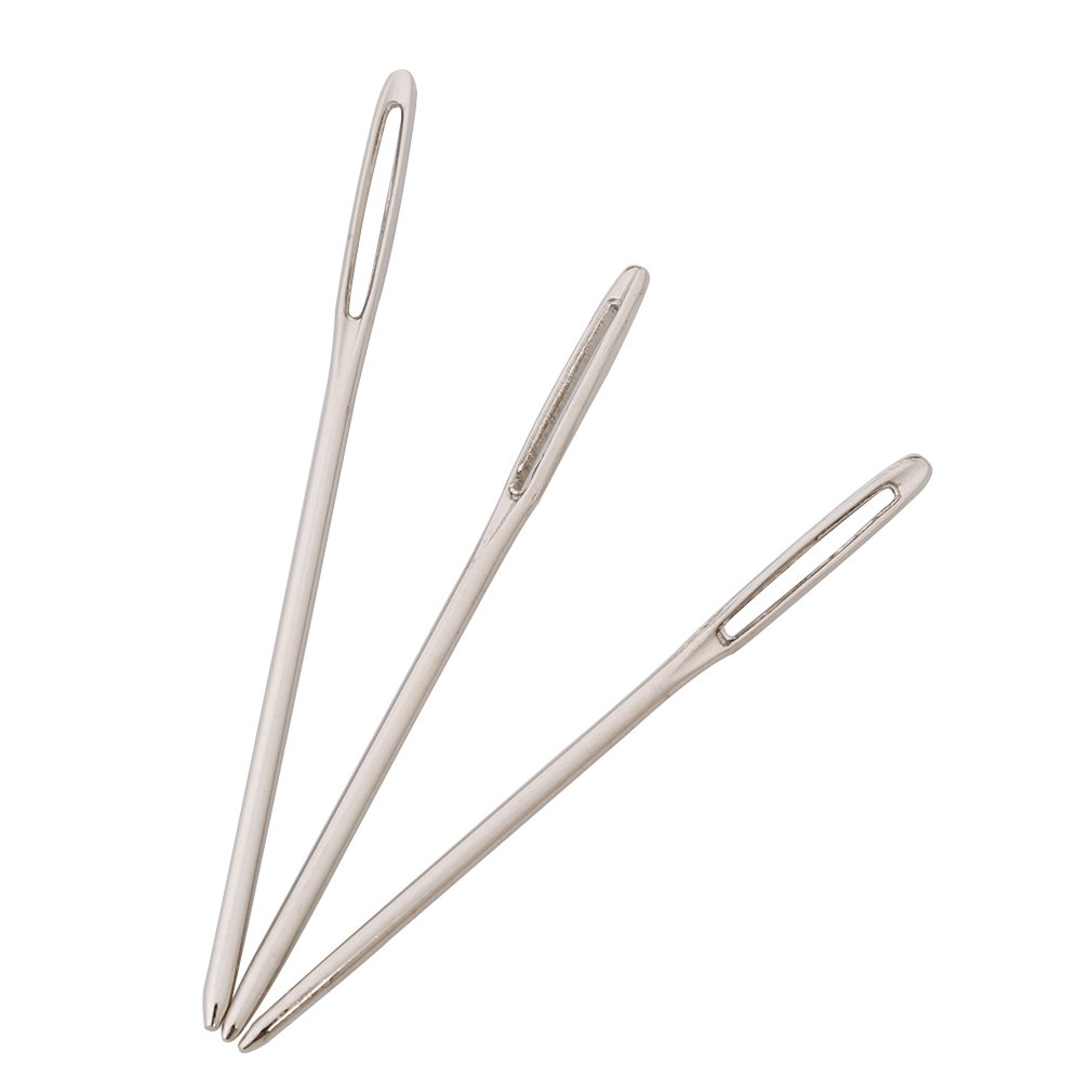 9Pcs Big Eye Beading Needles - Stainless Steel Sewing & Embroidery Needles for Jewelry Making, Cross Stitch, and Handicrafts | Durable & Flexible Crafting Tools