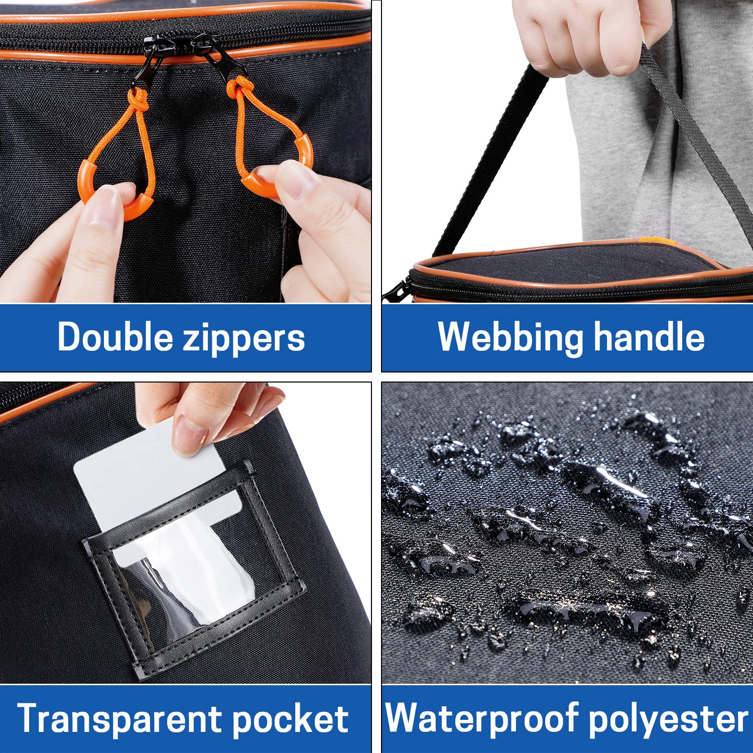 VISEMAN Tennis Ball Bag - Portable Tennis Ball Basket for Training & Storage | Perfect for Tennis, Pickleball & Practice Sessions | Durable Carry Bag for Courts & Sports Gear