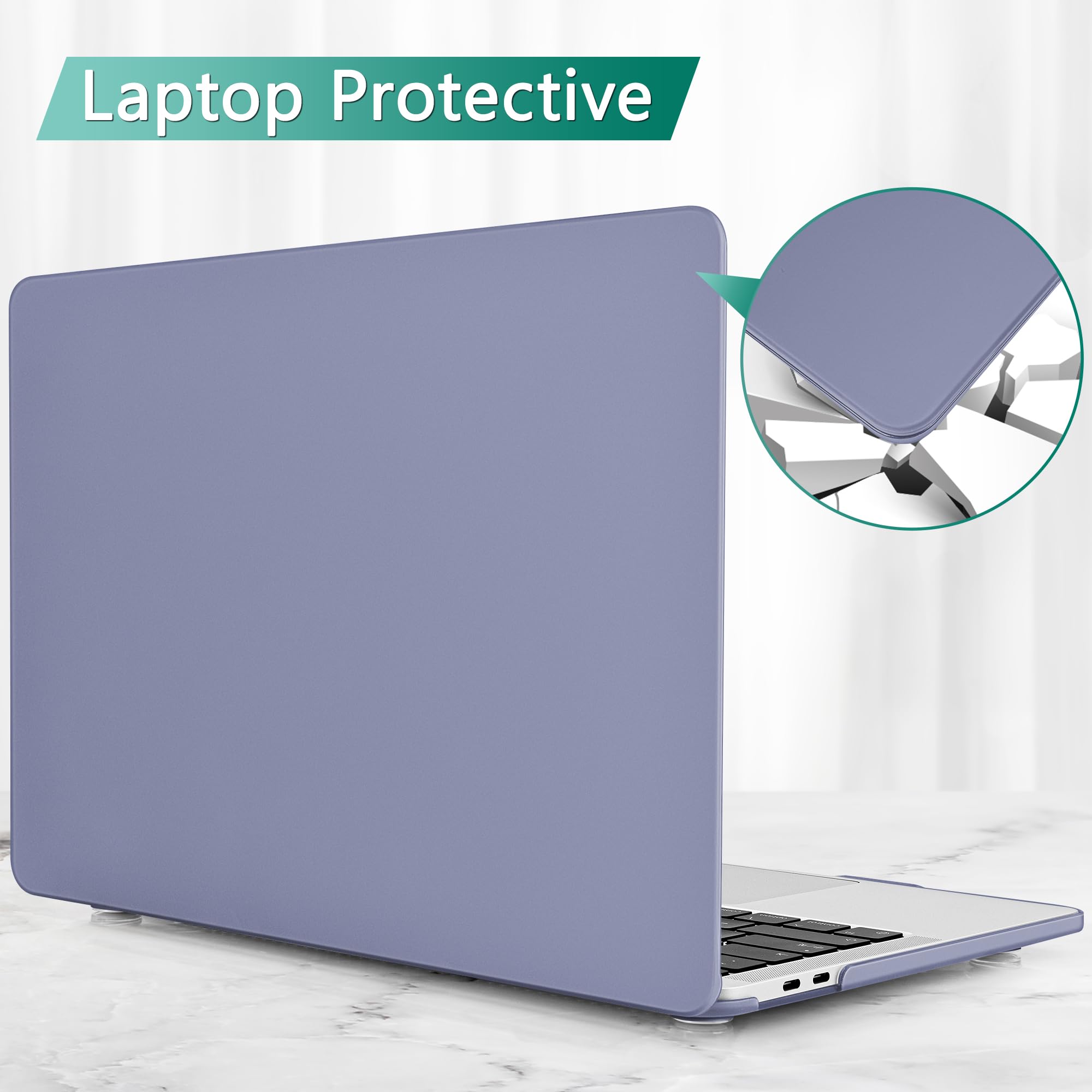 Durable MacBook Pro 16 inch Case (2019-2020 Model A2141) with Keyboard Cover & Screen Protector - Shockproof Hard Shell for New 16
