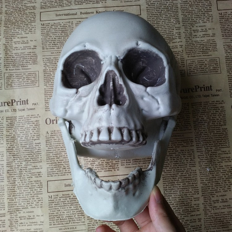 Realistic Artificial Skull Halloween Decor - Spooky Home & Party Decoration for Halloween, Haunted House, and Themed Events