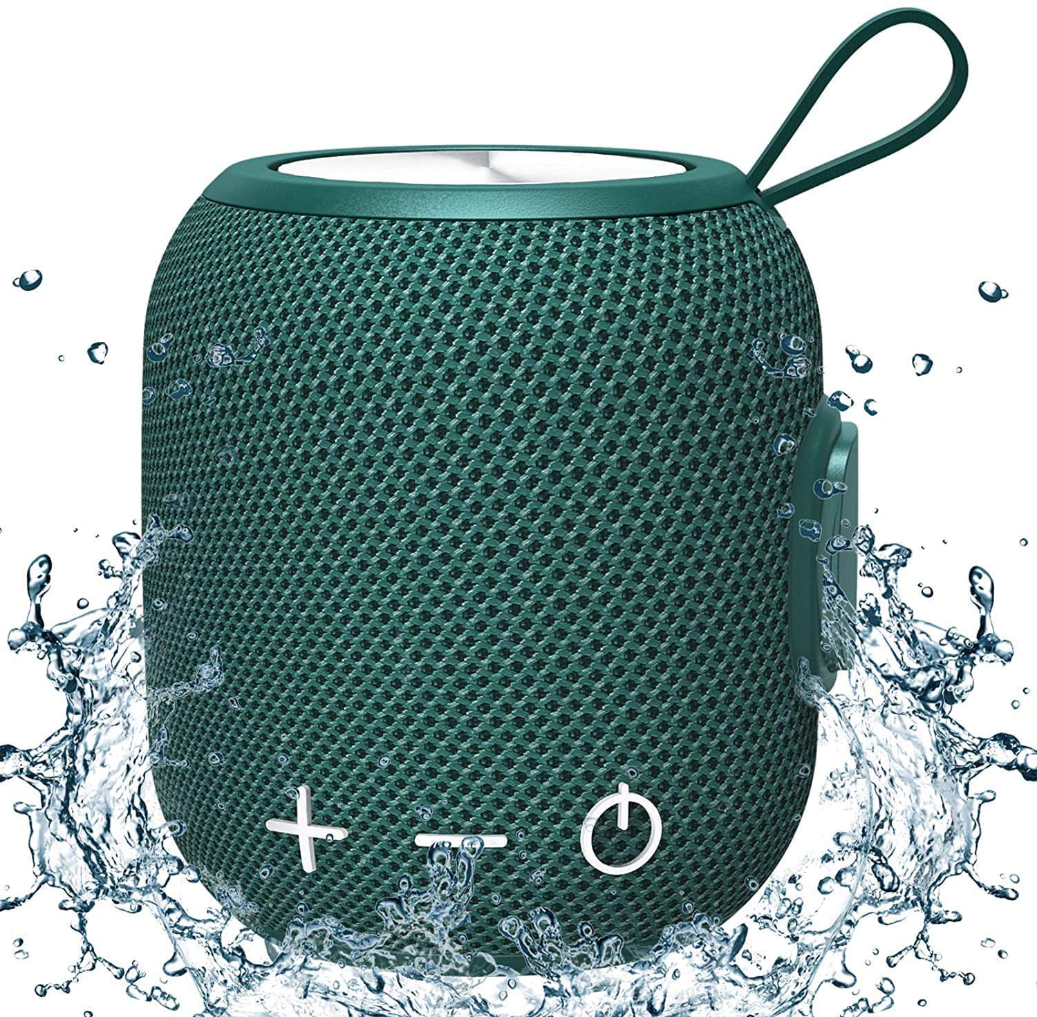 Portable Waterproof Bluetooth Speaker with Stereo Bass & 360° HD Surround Sound - Perfect for Travel, Bathroom, Pool, Beach, Camping & Outdoor Activities (Green)
